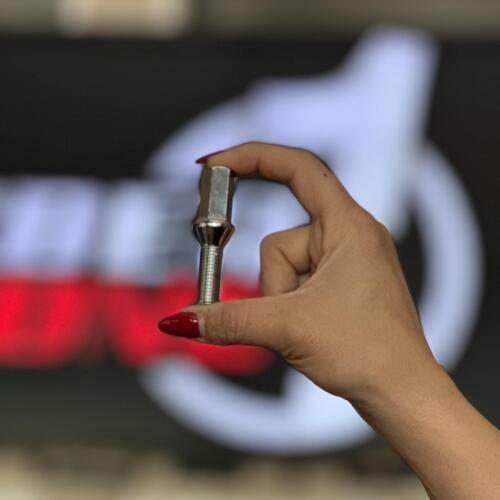 پیچ کونیک 1.5*12 کله 14 پایه بلند استیل خارجی
